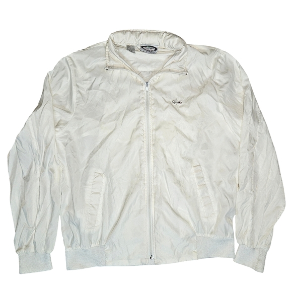 Vintage Lacoste | Albino Gator Logo | Nylon | Windbreaker | White | 90s Vtg - Picture 10 of 16